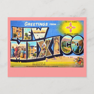 Carte Postale Salutations du Nouveau-Mexique