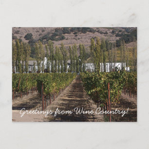 Carte Postale Salutations du Pays des Vins !