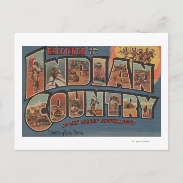 Carte Postale Salutations du pays indien du sud-ouest (Devant)