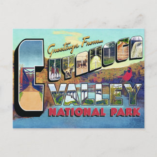Carte Postale Salutations Du Rétro Du Parc National De La Vallée