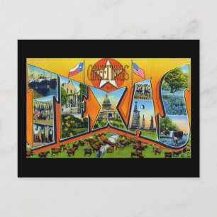 Carte Postale Salutations du Texas