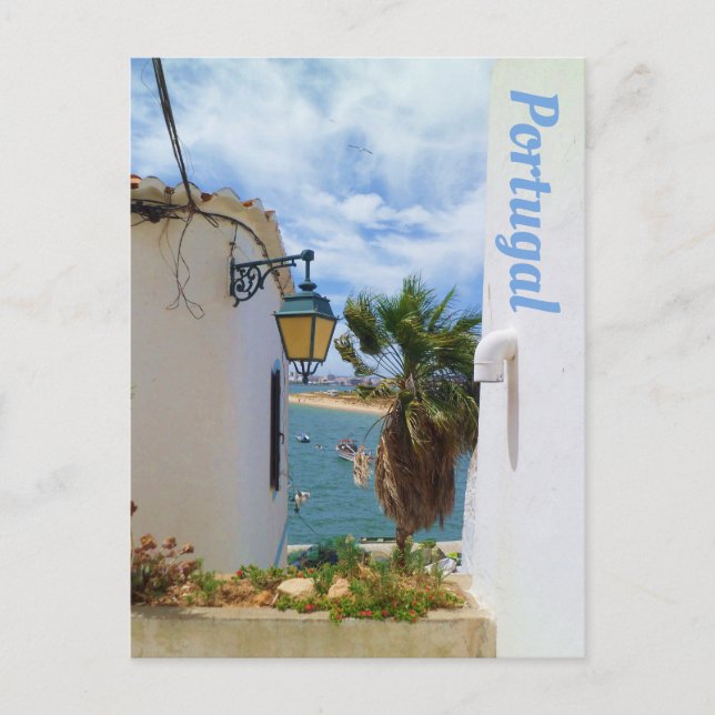 Carte Postale Salutations Du Village Côtier Du Portugal (Devant)
