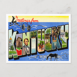 Carte Postale Salutations du Vintage voyage du Kentucky