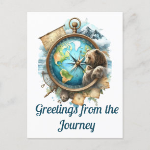Carte Postale Salutations du voyage