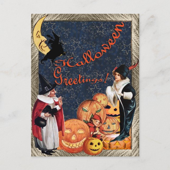 Carte Postale Salutations Haloween (Devant)