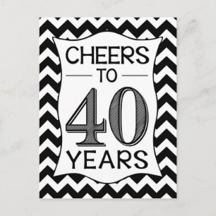 Carte Postale Salutations jusqu'à 40 ans