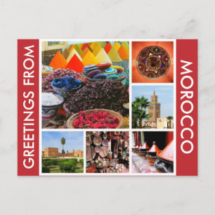 Carte Postale salutations maroc