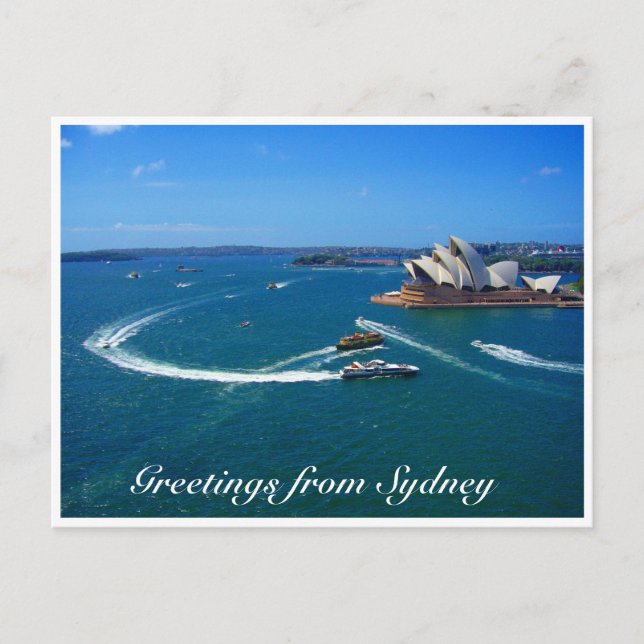 Carte Postale salutations opéra de sydney (Devant)