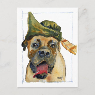 Carte Postale Salutations Sherwood Boxer