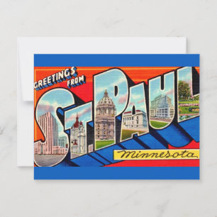 Carte Postale Salutations St Paul MN