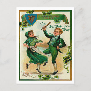 Carte Postale Salutations sur la St patrick