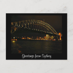 Carte Postale salutations sydney