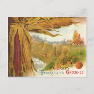 Carte postale Salutations Thanksgiving