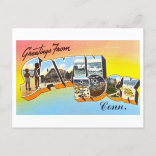 Carte Postale Salutations vintages de Savin Rock, Connecticut,