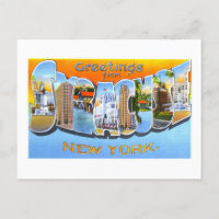Salutations vintages de Syracuse, New York,