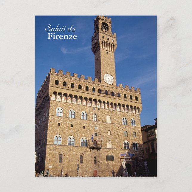 Carte postale Saluti da Firenze (Devant)