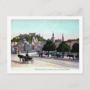 Carte Postale Salzbourg, Autriche, Staatsbrücke, 1910 Vintage