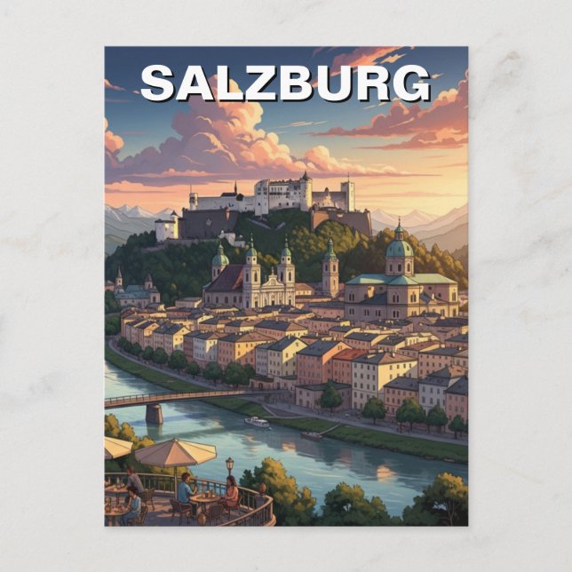 Carte Postale Salzbourg Autriche Voyage (Devant)