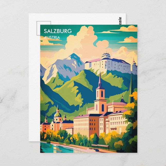 Carte Postale Salzbourg Autriche Voyage (Devant / Derrière)