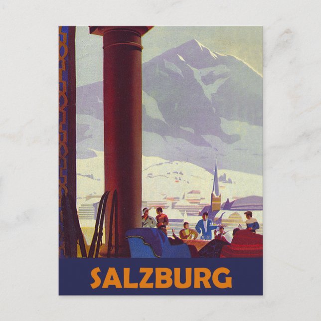 Carte Postale Salzbourg, City Restaurant, Autriche (Devant)