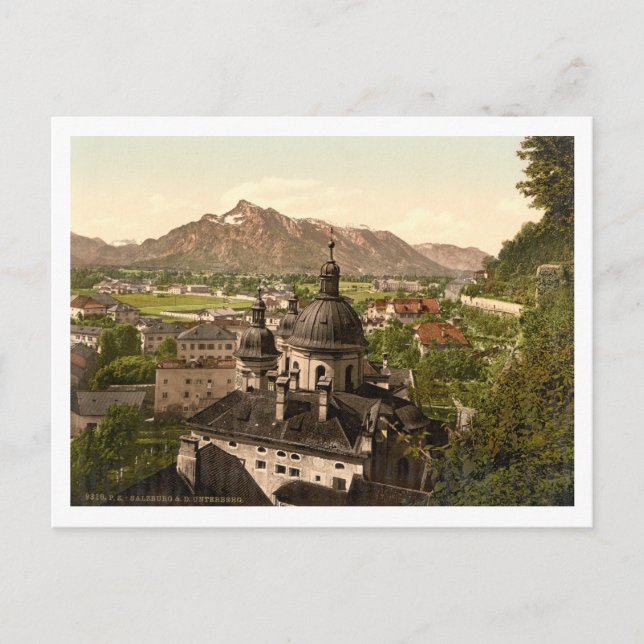 Carte Postale Salzbourg et Untersberg, Autriche (Devant)