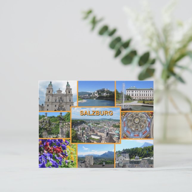 Carte Postale Salzbourg Sites touristiques Vacances (Debout devant)