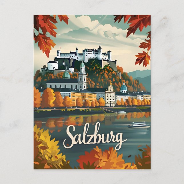 Carte Postale Salzbourg Vintage (Devant)