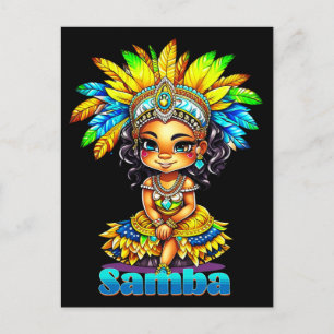 Carte Postale Samba Carnival Girl
