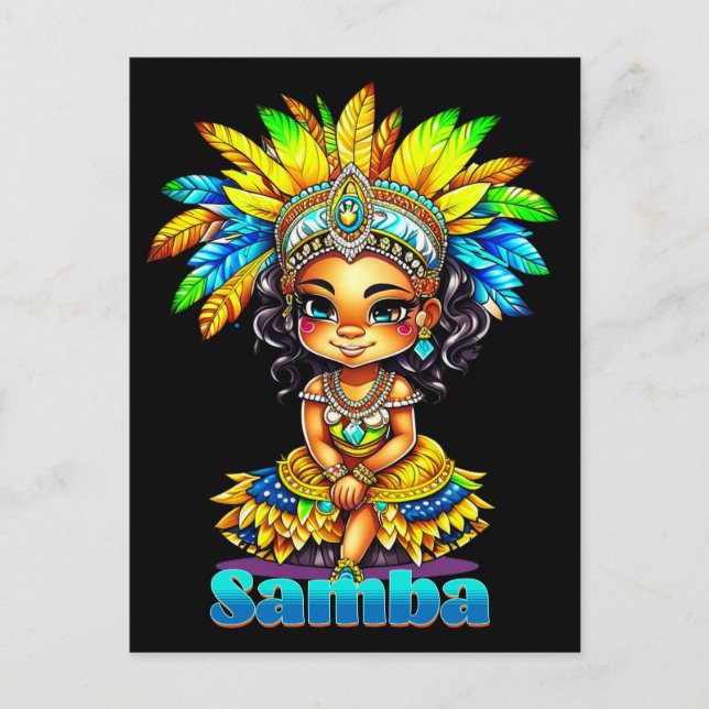 Carte Postale Samba Carnival Girl (Devant)