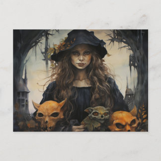 Carte postale Samhain Witch