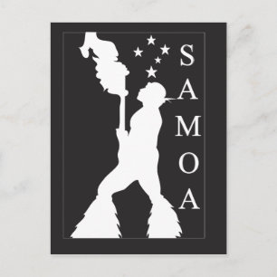 Carte Postale SamoaBlackWhite.ai