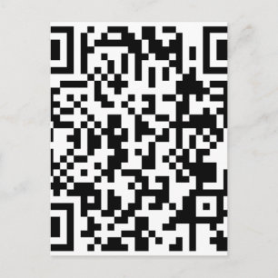 Carte Postale Sample Bitcoin QR Code