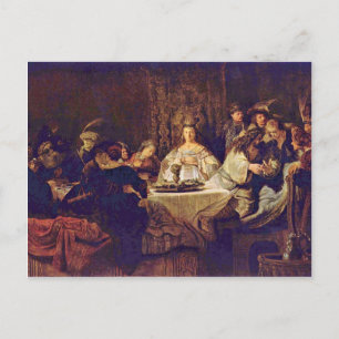 Carte Postale Samson À La Fête Mariage Abandonnant Le Mystère