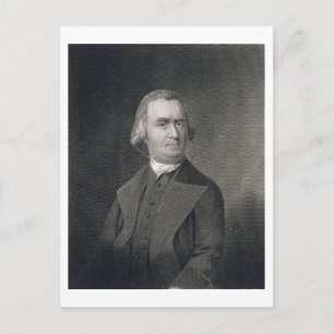 Carte Postale Samuel Adams, gravé par G.F. Storm (fl.c.1834) a