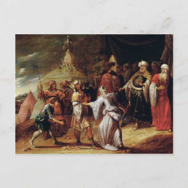 Carte Postale Samuel Killing Agag, Roi des Amalécites (Devant)