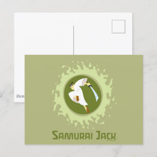Carte Postale Samurai Jack Leaping Graphic