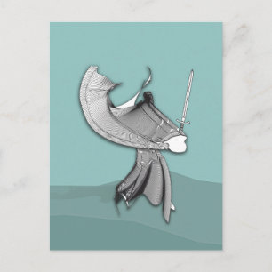 Carte Postale Samurai numérique