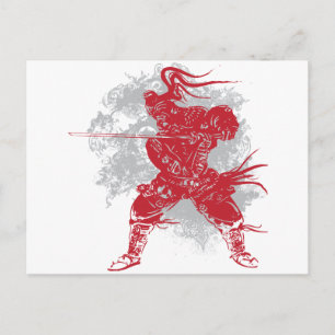 Carte Postale Samurai Pose