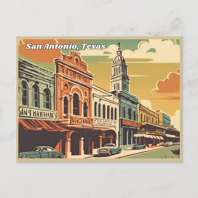 Carte Postale San Antonio, Texas (Devant)