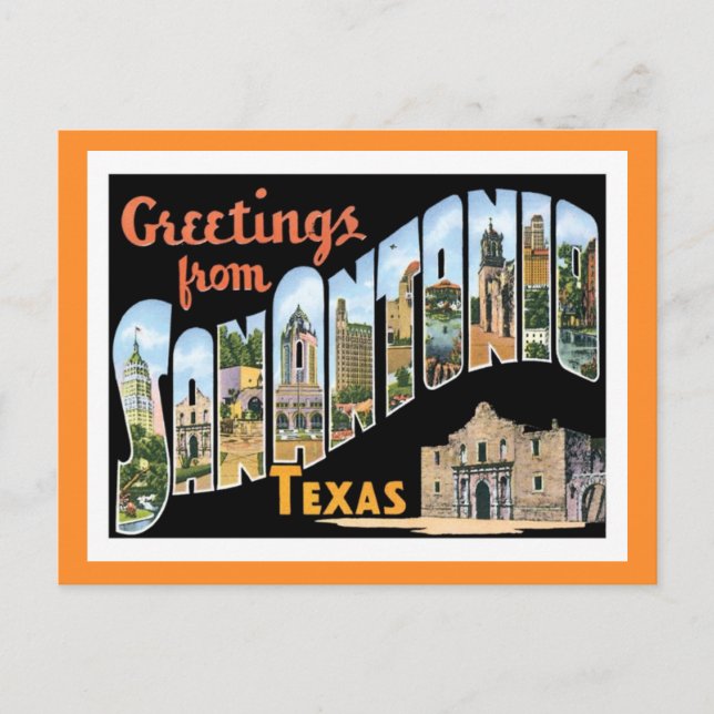 Carte Postale San Antonio Texas (Devant)
