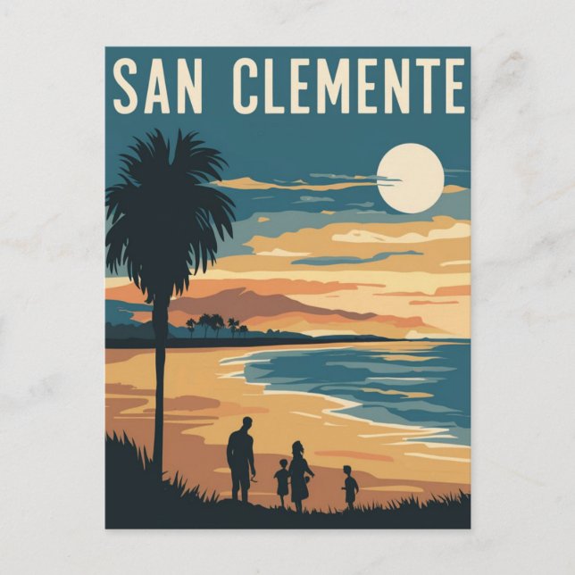 Carte Postale San Clemente Beach, Californie (Devant)