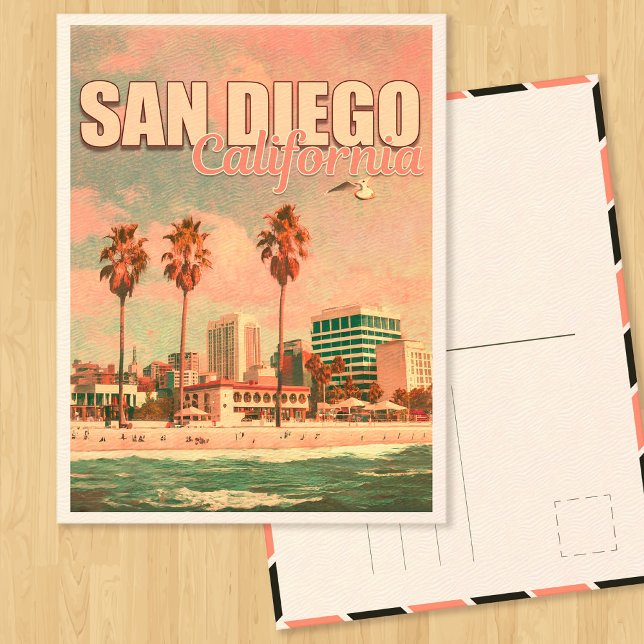 Carte Postale San Diego California Vintage Souvenirs 1950 (Créateur téléchargé)