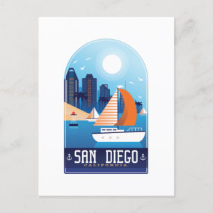 Carte postale San Diego California Vintage voyage