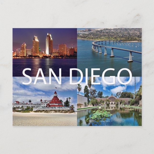 Carte postale San Diego, Californie (Devant)