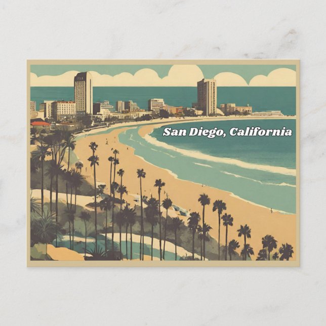 Carte Postale San Diego, Californie (Devant)