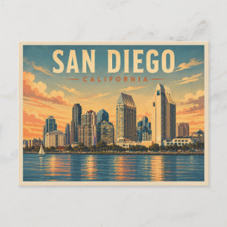 Carte Postale San Diego Californie Vintage