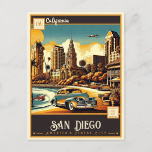 Carte Postale San Diego, Californie   VINTAGE