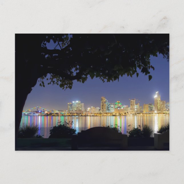 Carte postale San Diego Skyline (Devant)