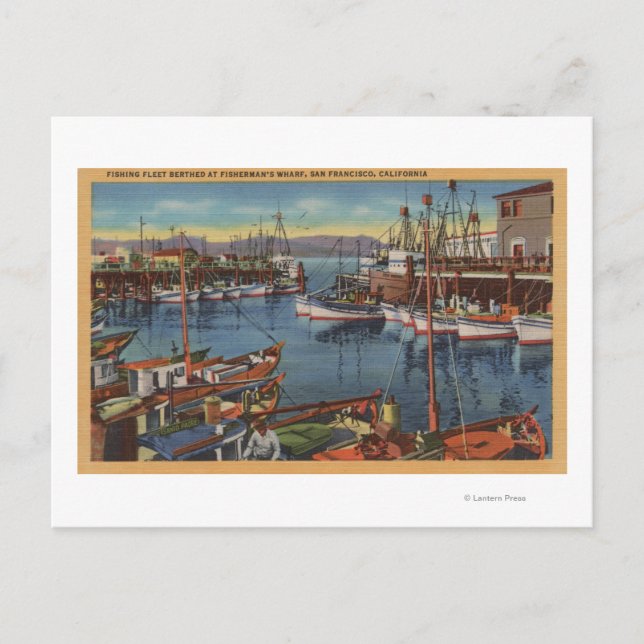 Carte Postale San Francisco, CA Flotte de pêche à Fisherman's (Devant)