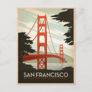 Carte Postale San Francisco, CA - Golden Gate Bridge